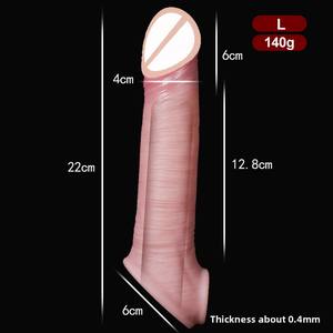 Funda para Pene Extra Grande, Engrosada y Hueca, de Silicona Líquida, Producto Sexual para Hombres - Product Image 6
