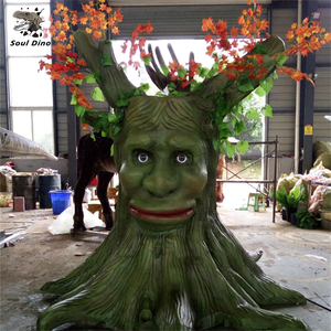 Op maat gemaakte geanimeerde plantenmodel, levensgrote animatronische pratende boom - Product Image 4