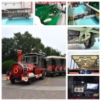 NOVA RIDES Attractions Trains touristiques diesel sans rails ST-42 de Chine – Train de tourisme directement de Chine