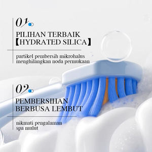 KORMESIC Dentifrice Blanchissant Certifié Bpom, Marque Privée, Vente en Gros, 100g, Inhibe la Plaque <span class=keywords><strong>Dentaire</strong></span>, Rafraîchit l'Haleine, Menthe - Product Image 5