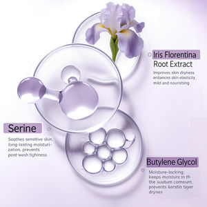 Espuma Limpiadora Hidratante con Extracto Natural de Raíz de Iris Florentina, para Todo Tipo de Piel, Personalizable y para Pedidos al por Mayor - Product Image 2