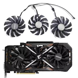 Ventilateur de refroidissement 95mm T129215BU PLD10015B12H GTX1080Ti pour Gigabyte AORUS GeForce GTX <span class=keywords><strong>1080</strong></span> Ti <span class=keywords><strong>Xtreme</strong></span> Edition 11G Ventilateur de refroidissement graphique - Product Image 1