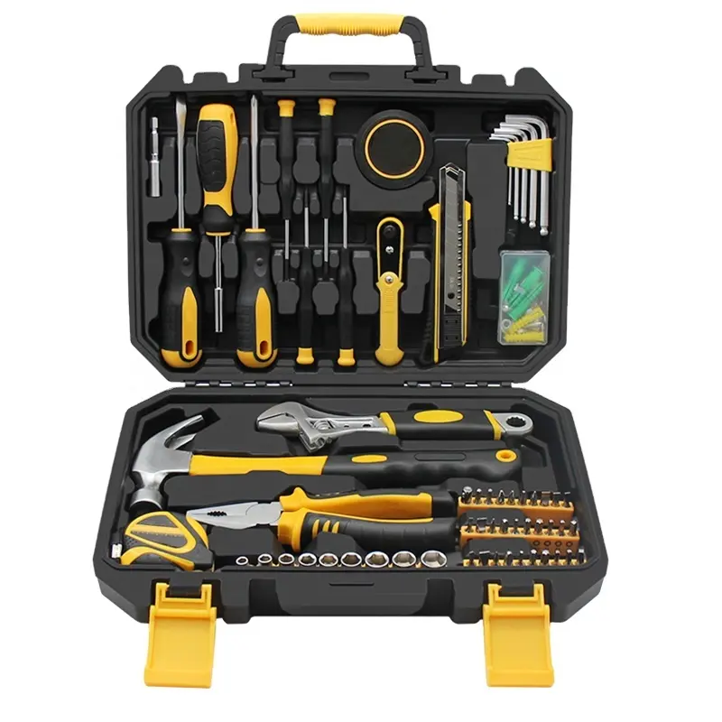 Household Hardware Daily Maintenance Screwdriver Hammer Hand Tools Set Multifunctional Combination Hand Tool Set Box