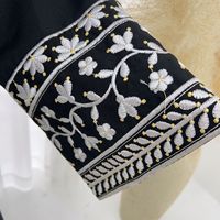 Abaya fermée en lin personnalisée Eid Robe de haute qualité vêtements islamiques nouvelle mode Dubai Abaya femme musulmane vêtements Abaya en lin