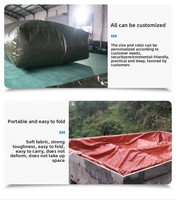 Réservoir souple gonflable en métal de 500 à 100 000 litres pour système d'irrigation avec pompe et protection anti-corrosion