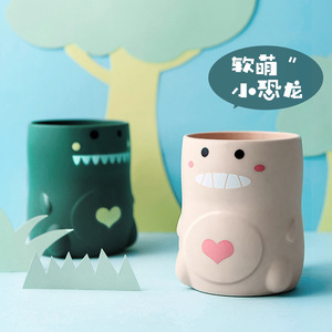 Plastic Toothbrush Cup para Meninas Meninos Crianças Bebem Cup Cartoon Design Drinking Mug <span class=keywords><strong>Cute</strong></span> Mouthwash Cup - Product Image 4