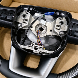 Модифицированный руль из карбона и кожи Nappa для <span class=keywords><strong>Toyota</strong></span> <span class=keywords><strong>Hilux</strong></span>, Land Cruiser, Prado, Alphard (заводская модификация) - Product Image 6