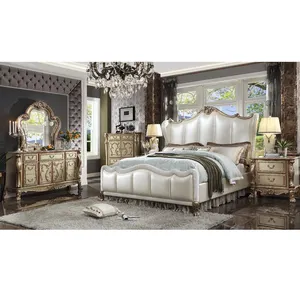 Carved Lion Royal King Wedding bed furniture home furniture