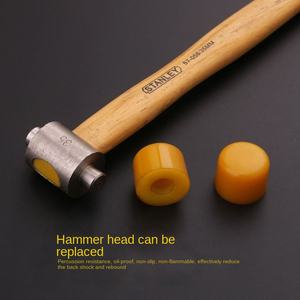 <span class=keywords><strong>Martillo</strong></span> <span class=keywords><strong>de</strong></span> Montaje <span class=keywords><strong>Stanley</strong></span> con Mango <span class=keywords><strong>de</strong></span> Madera, Cabezas <span class=keywords><strong>de</strong></span> <span class=keywords><strong>Martillo</strong></span> Pequeñas <span class=keywords><strong>de</strong></span> <span class=keywords><strong>Goma</strong></span> y Cuero, Cabezas <span class=keywords><strong>de</strong></span> <span class=keywords><strong>Martillo</strong></span> Reemplazables 22-60 - Product Image 4