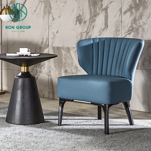 Banquete de alta calidad, muebles de un solo paso, Villa, Golf, Hotel, sala de estar, sofá, silla ocasional, silla de salón interior de cuero moderno - Product Image 1