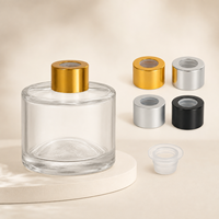 Bouteille diffuseur d'aromathérapie en verre ambré avec bouchon 50ml 100ml, pour diffuseur d'ambiance et huiles essentielles, impression sérigraphique