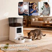 Distributeur de nourriture intelligent pour animaux de compagnie 3,5 L, durable, avec programmation des repas, portions contrôlées, conception anti-blocage, double système anti-blocage, design moderne et robuste