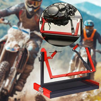 Table élévatrice robuste pour voiture, support d'entretien de moteur de moto tout-terrain, plateforme rotative simple ou double cylindre pour l'entretien