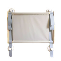 Lit-hamac pliable en feutre de bois pour chat en acrylique, motif solide, nid suspendu, ventouse, lit fenêtre pour animal de compagnie avec un design élégant