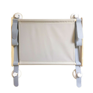 Lit-hamac pliable en feutre de bois pour chat en acrylique, motif solide, nid suspendu, ventouse, lit fenêtre pour animal de compagnie avec un design élégant - Product Image 2