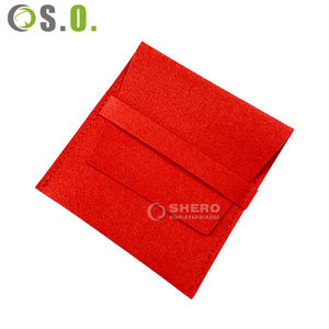 Petite enveloppe de luxe avec logo personnalisé pochette d'emballage à rabat sac à bijoux emballage cadeau en microfibre pochette à bijoux pour boucles d'oreilles anneau - Product Image 3