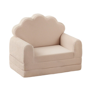 Mini canapé pliable pour enfants, en flanelle, style moderne et simple, idéal pour les jardins d'enfants, les bibliothèques et les zones de repos intérieures. - Product Image 3