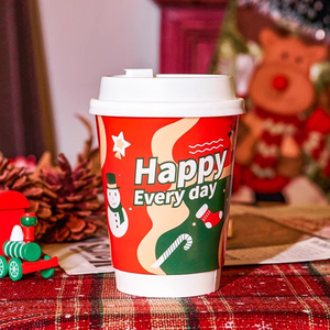 Hot Sale <strong>Christmas</strong> Celebration Double Wall Food Grade <strong>Paper</strong> <strong>Cups</strong> for Hot Drinks Coffee - Product Image 3