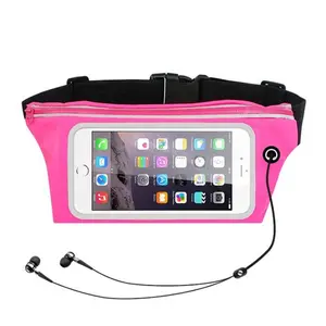 Custom Waterdicht Fanny Pack Running Sport Taille Tas Mobiele Telefoon Pouch Wallet Case Houder Riem Rits Zak Voor Telefoon