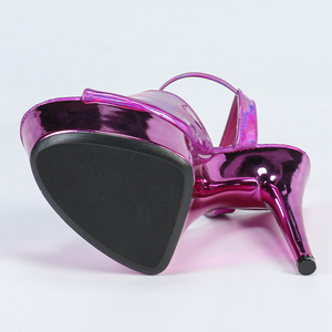 รองเท้าแตะสำหรับปาร์ตี้ฤดูร้อน15ซม. สำหรับผู้หญิงรองเท้าเต้นเสาสำหรับสาวปาร์ตี้คลับรองเท้าส้นสูงสำหรับไนท์คลับรองเท้าเต้นรำผู้หญิง - Product Image 6