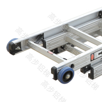 Échelle d'escalier pliante polyvalente en aluminium à usage professionnel