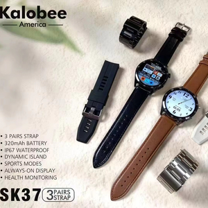 SK37 1.53inch BT Call AI Voice Music Player NFC Rotate Button Always on Display Wireless Charging <strong>Cheap</strong> Kalobee <strong>Smart</strong> <strong>Watch</strong> - Product Image 4
