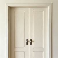 Portes intérieures de luxe en panneaux WPC pour maisons, portes intérieures étanches, portes intérieures avec cadre, sur mesure