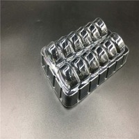 Emballage de boîte à macarons en plastique transparent blister personnalisé pour animaux de compagnie contenant pour macarons avec plateau