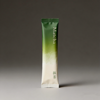 Sachets de poudre instantanée individuels de petite taille avec logo imprimé personnalisé, sachets de poudre de matcha, sachets de poudre de café, emballage