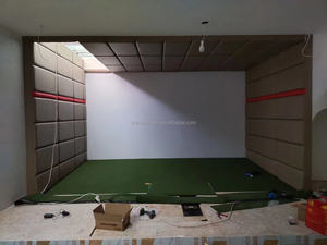 전동 실내 개폐식 골프 임팩트 스크린, 자동 롤다운 골프 프로젝터 스크린 - Product Image 5