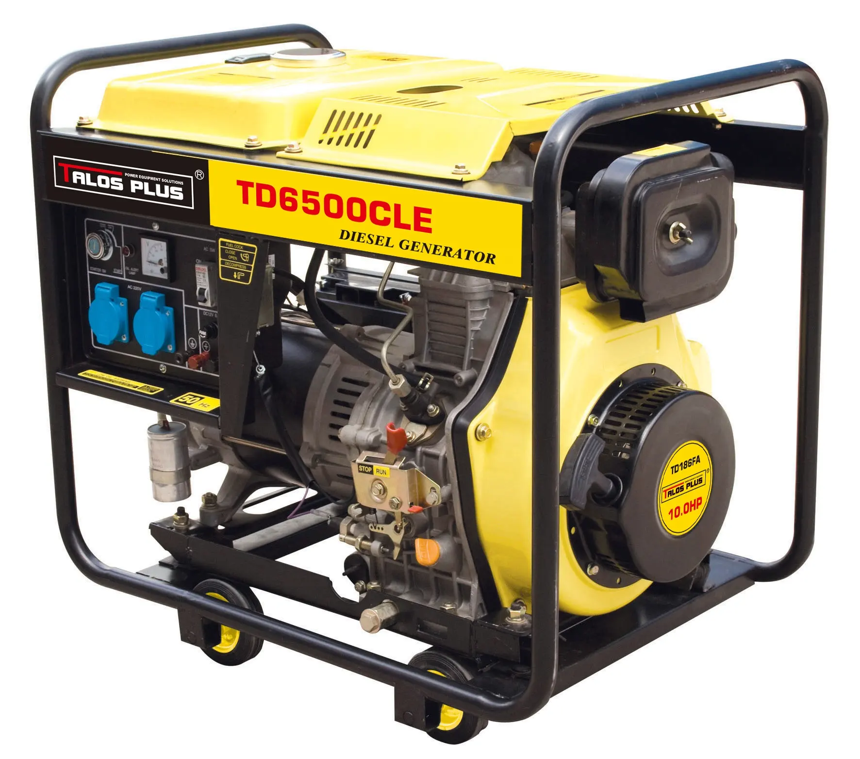 Generator Diesel Mulai Listrik Tipe Terbuka Portabel 5KW