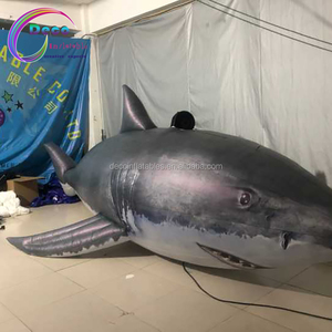 Nouveau design de requin gonflable géant pour la publicité, <span class=keywords><strong>ballon</strong></span> à hélium en forme de requin pour les événements - Product Image 3
