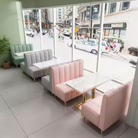 Ensemble de chaises de salle à manger de luxe léger, meubles de café pas chers, table, banquette, canapé