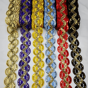 ديكور ملون DIY تطريز دانتيل لفستان حزام مزين بأحجار الراين الأفريقي دانتيل - Product Image 1