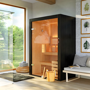 Sauna intérieur infrarouge de nouvelle conception eam armoire en bois de pièce de 2 personnes avec la pruche - Product Image 1