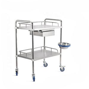 Дешевая популярная медицинская тележка из нержавеющей стали - Product Image 5