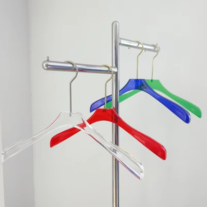 Nhựa Acrylic móc cho quần áo rõ ràng tùy chỉnh móc với logo quần áo trong suốt móc sang trọng cho vải - Product Image 4