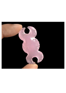 จี้รูปพระจันทร์สีชมพูโอปาไลต์ขายดีอันดับต้นๆ งานแกะสลักควอตซ์ทำมือ บำบัดด้วยเรกิ - Product Image 5