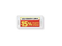 Zkong Label harga elektronik BLE 2.6 inci NFC Cloud terhubung ESL IoT rak Label solusi ritel untuk mal belanja Supermarket