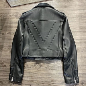 2025 Spring <strong>pink</strong> Real Sheepskin Leather <strong>Jacket</strong> Leather <strong>Jackets</strong> Woman <strong>Biker</strong> Leather <strong>Jacket</strong> - Product Image 3