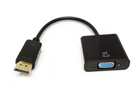 Harga Pabrik Promo Panas Adaptor 13cm ke VGA Male to Female DP ke VGA Converter untuk Proyektor TV Player Mendukung 1080P