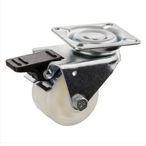 Roulettes de meubles en polypropylène <span class=keywords><strong>roue</strong></span> unique pivotante avec essieu en acier - Product Image 2