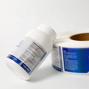 Label botol kustom farmasi Vial medis profesional dokter <span class=keywords><strong>Rx</strong></span> Label resep pil stiker tahan air - Product Image 1