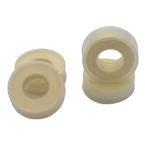 ราคาโรงงาน เทปพันเกลียว PTFE สีขาวเหลือง ขนาด 12 มม. 100% PTFE คุณภาพดี กันน้ำ MATT UK TOMBO TN TAPE - Product Image 1