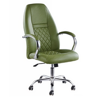 Kursi Kantor Modern Grosir, Kursi Kantor Ergonomis dengan Bantalan Kulit dan Sandaran Tangan PP, Kursi Kantor Komputer