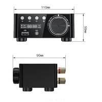 Mini Audio HiFi BT 5.0 puissance classe D amplificateur Tpa3116 ampli numérique 50W * 2 Home Audio voiture Marine USB/AUX IN
