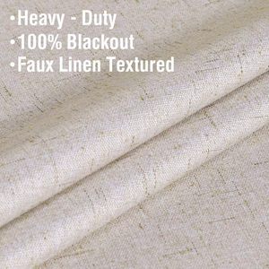 XinLan Modern Living Room <strong>Curtain</strong> Heavy <strong>Weight</strong> Linen Mixed Thermal Blackout <strong>Curtain</strong> <strong>for</strong> House - Product Image 5