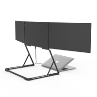 Moniteur portable triple écran 18,5 pouces 2560*1600 IPS 72% NTSC 400 Nits 60 Hz pour les entreprises
