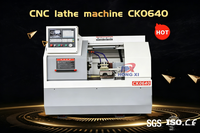 Tour CNC CK0640 horizontal à banc plat haute précision