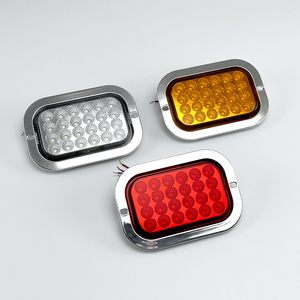 12V/24V étanche LED camion feu <span class=keywords><strong>de</strong></span> position latéral blanc rouge jaune carré lumière LED pour camions constant sur clignotant-état neuf - Product Image 1